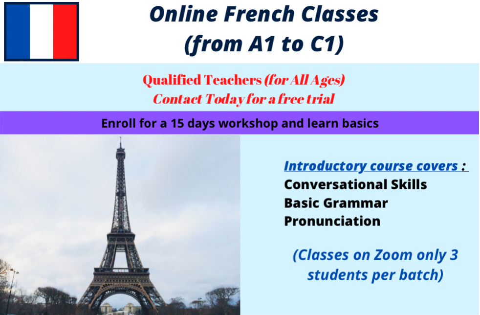 Online French Classes (from A1 to C1)